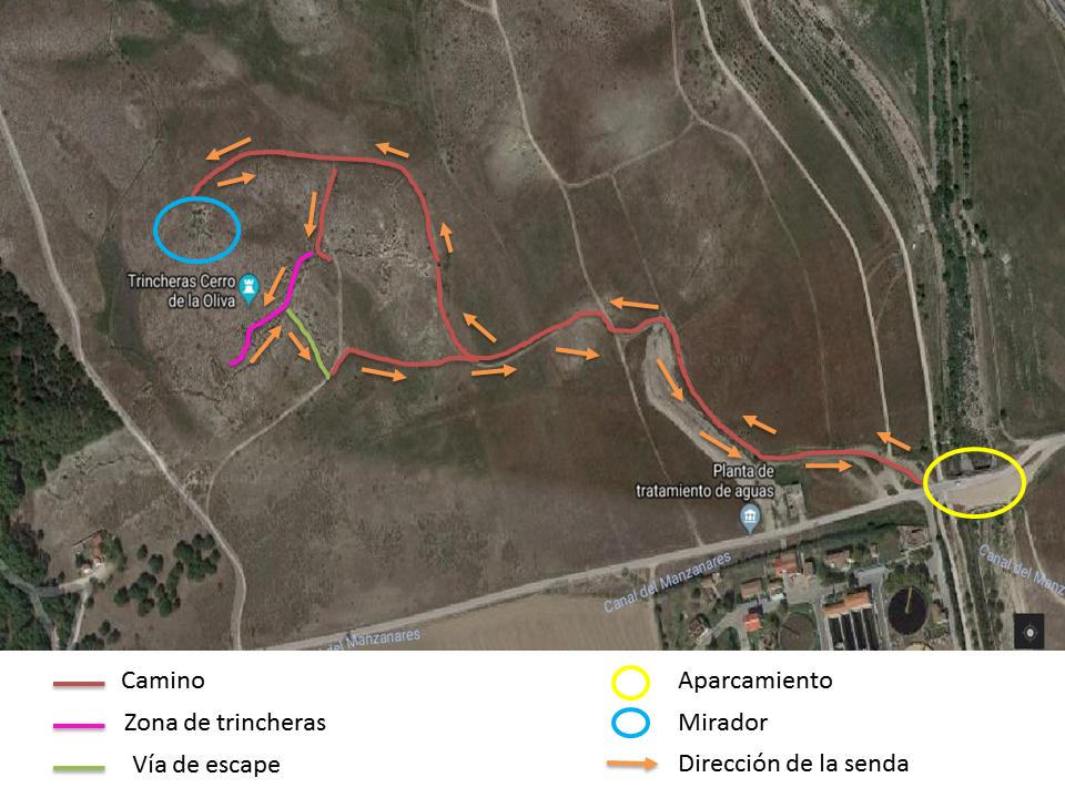 mapa.senda.trincheras.cerro.oliva